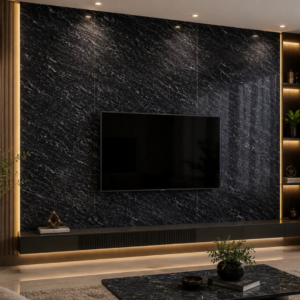 River Black Granite Slab